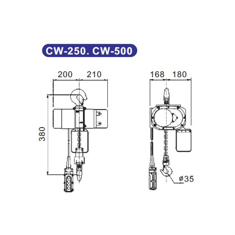 (標準型)電動鍊條吊車 CW系列